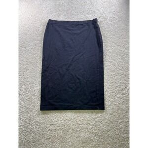 Decree‎ Women's Black Medium Pencil Skirt Cotton Blend